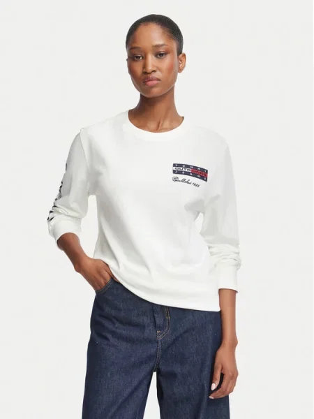Tommy Jeans Bluză alb