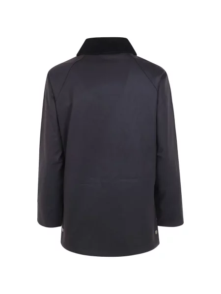 Gulerat geacă parka Barbour de catifea cord negru