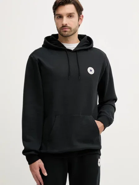 Pulover Converse s kapuco črna