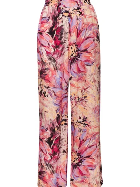 LASCANA Pantaloni mauve / roz / roz negru