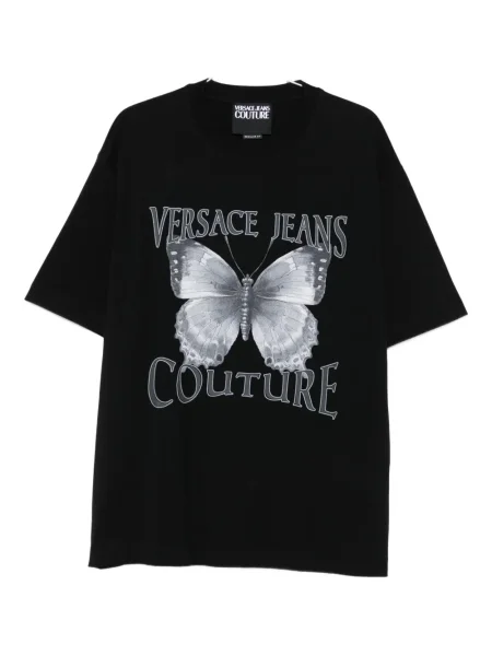 Tricou Versace Jeans Couture cu imagine negru