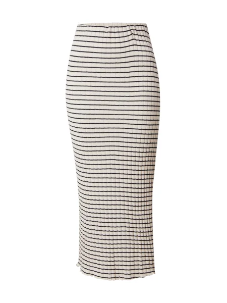 PIECES Fustă PCIRIS bej negru