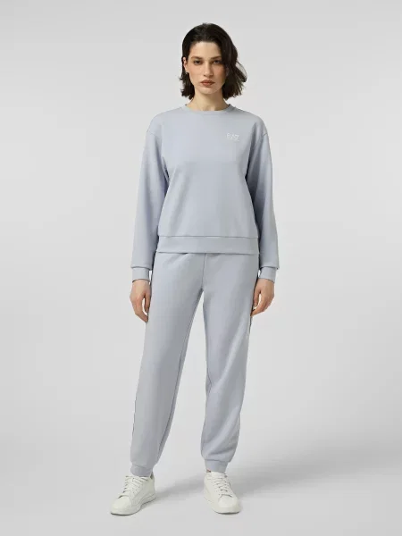 Спортивний костюм поліестер/бавовна блакитний