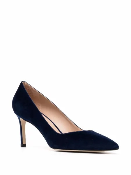 Sametové lodičky Stuart Weitzman modré