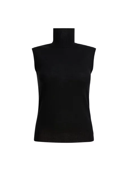 Dzianinowy golf sweter Sportmax czarny