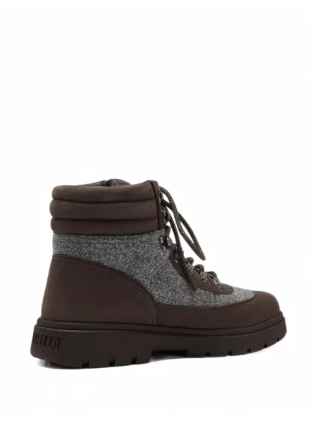 Botine Moon Boot din fetru maro