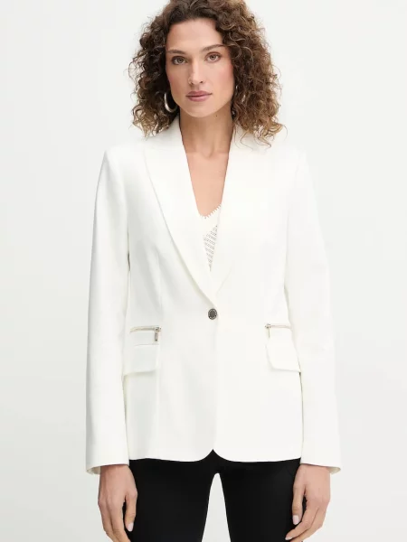 Сако Morgan VBEKA.F черно с едно копче с изчистен дизайн VBEKA.F бяло