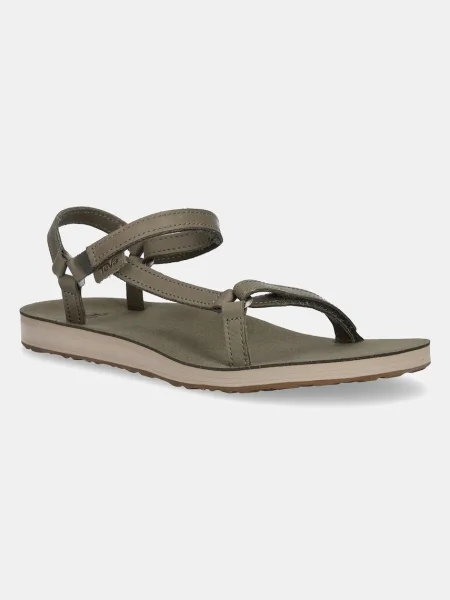 Кожени сандали Teva Original Universal Slim Lea бежово