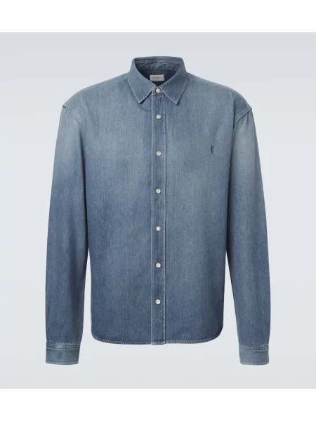 Košile Saint Laurent modrá