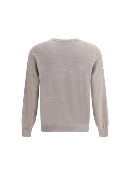 Sweter Brunello Cucinelli z nadrukiem szary