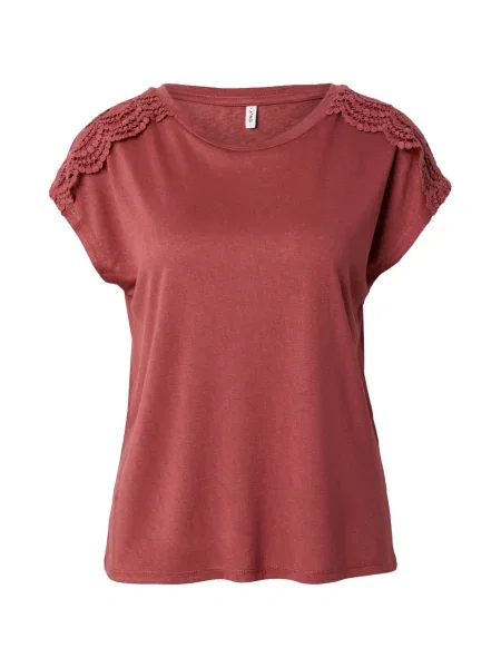 ONLY Tricou ONLSIA ruginiu roșu