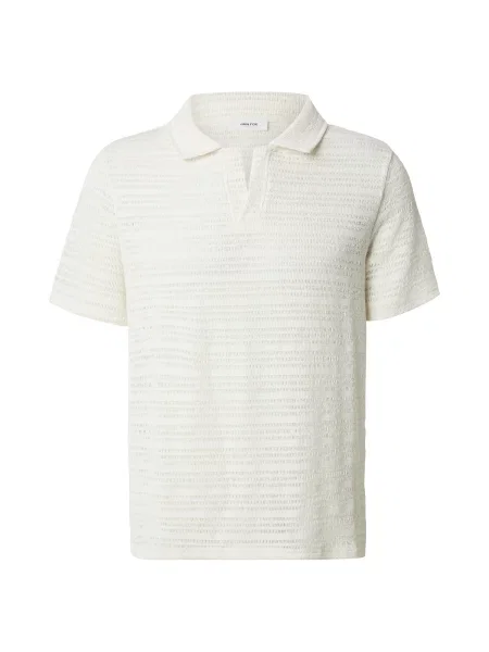 DAN FOX APPAREL Tricou Jon murdar alb