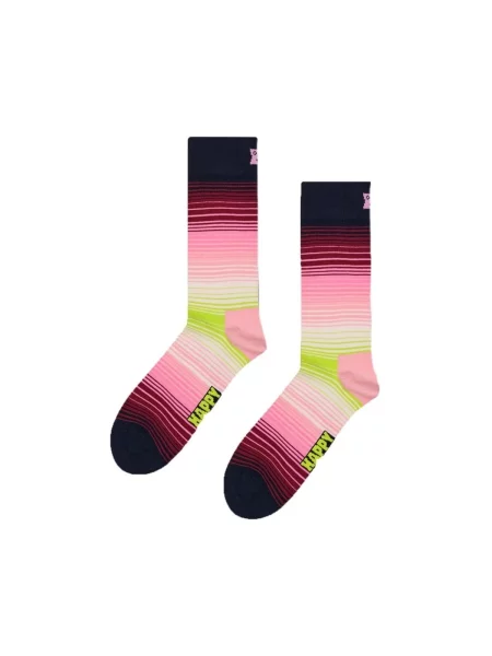 Csíkos alsó Happy Socks fekete