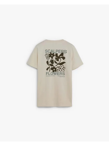 Scalpers Tricou murdar alb