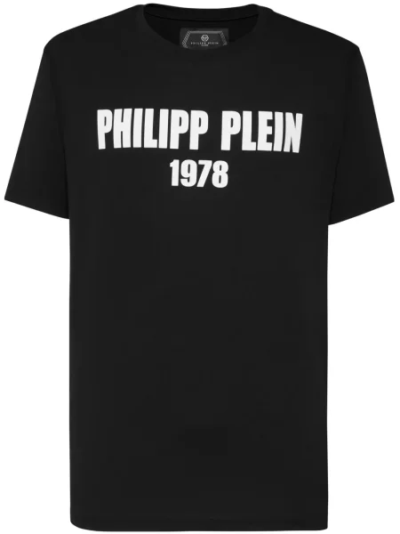 Tricou Philipp Plein cu imagine negru