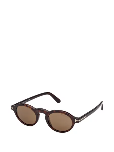 Ochelari de soare rotunzi Tom Ford Eyewear maro