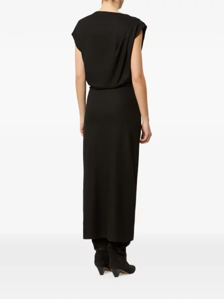 Rochie maxi Marant Etoile drapată negru