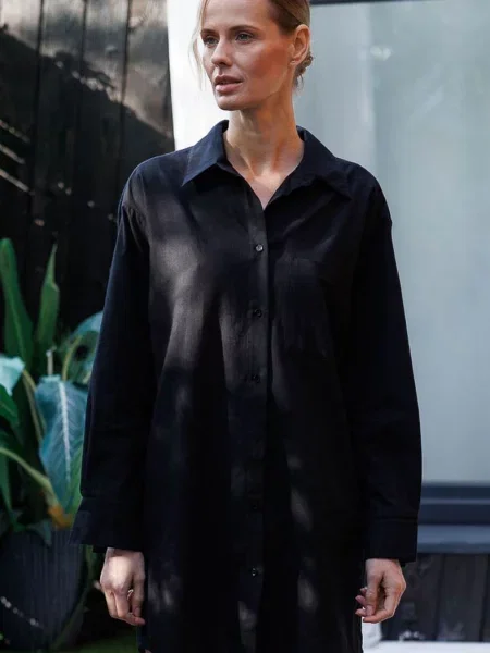 Женский халат из чорний