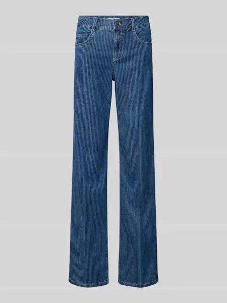 Jeansy z kieszenią z tyłu model Lara' Angels granatowe