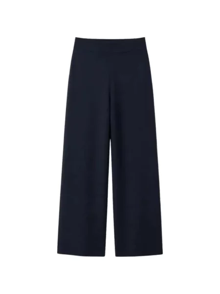 Pletené kalhoty Max Mara černé