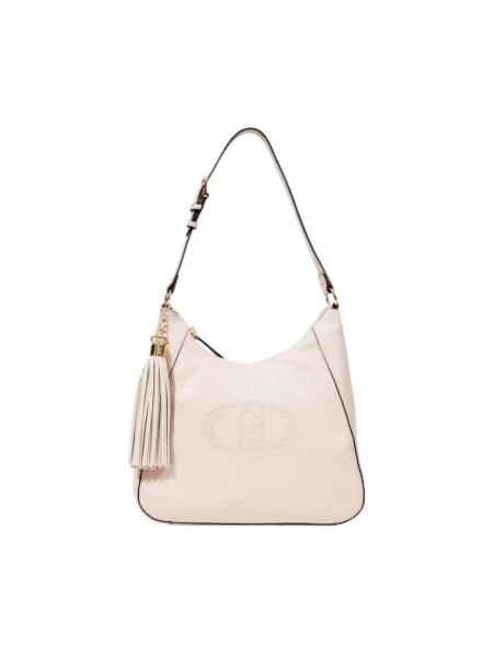 Torebka hobo Liu Jo z frędzli beżowa