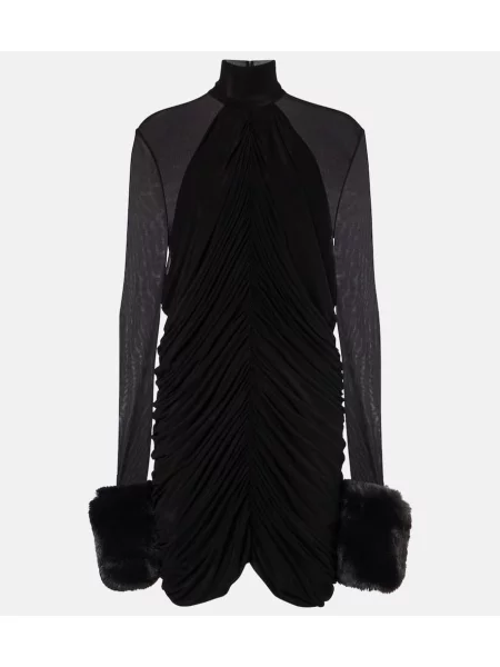 Sukienka Magda Butrym z siateczką czarna