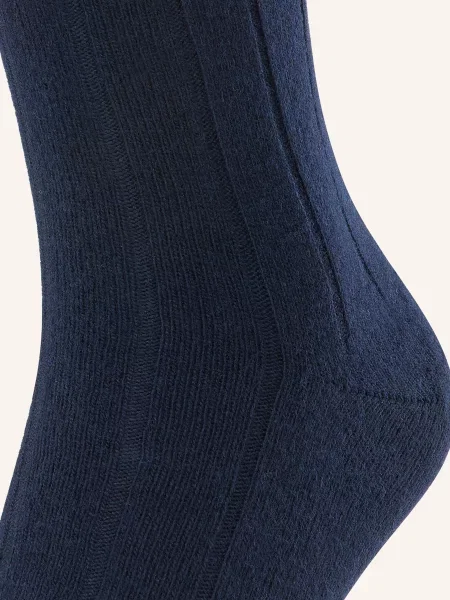 Falke Ponožky Lhasa Rib S Příměsí Merino Vlny dark navy námořnictvo
