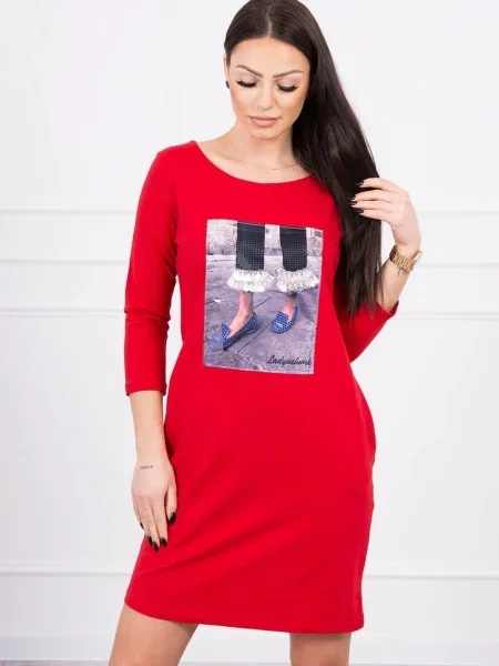 Rochie Kesi de costum roșu