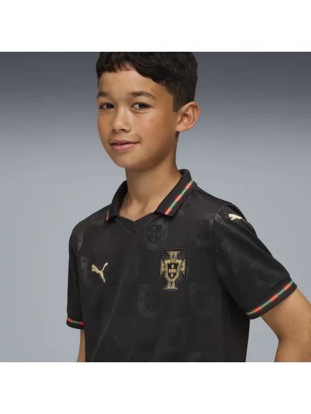 PUMA Młodzieżowa koszulka Portugalia Special Edition Eusébio Odzież czarny