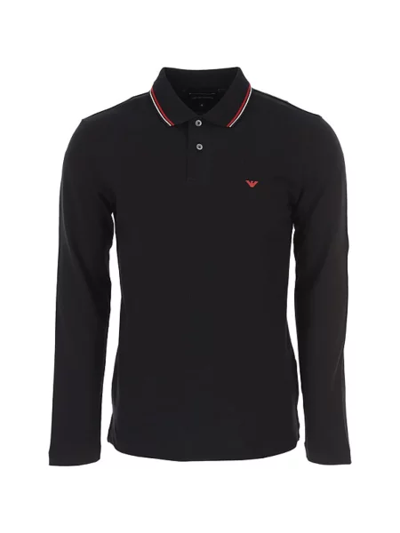 Koszulka polo Emporio Armani czarna