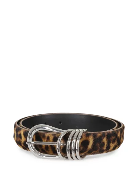Curea Semicouture cu imagine cu model leopard maro