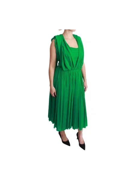 Sukienka maxi Dolce And Gabbana zielona
