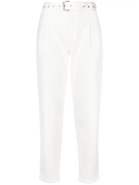 Плисирани кожени маратонки Michael Michael Kors синьо