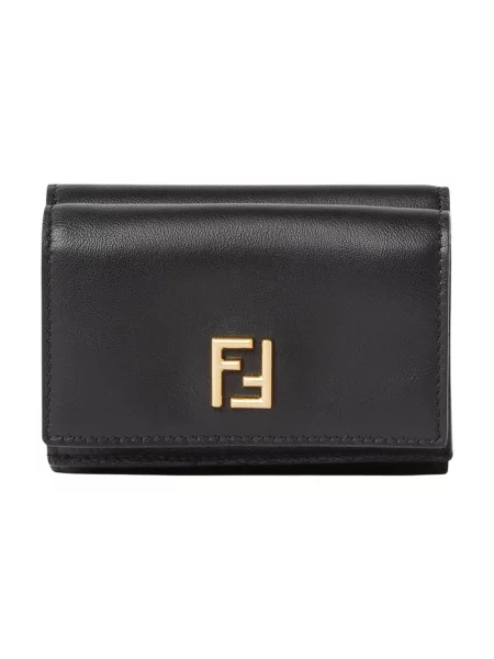 Portfel Fendi skórzany czarny
