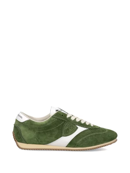 Sneakerși Philippe Model Paris cu șireturi din dantelă verde
