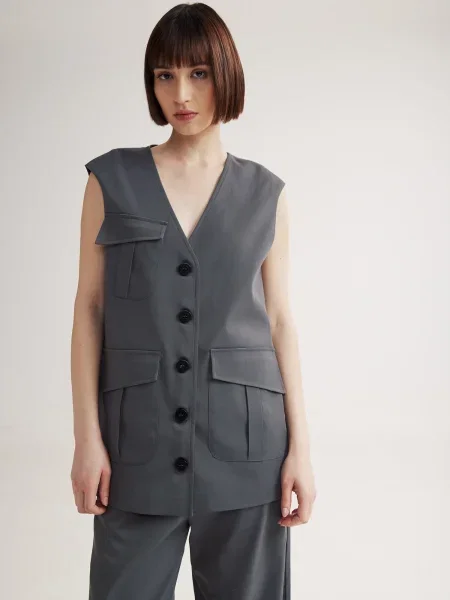 Vestă Carlo' gri