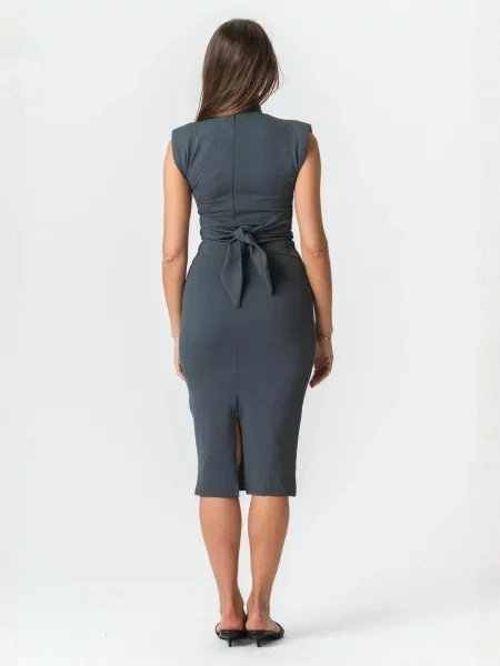 TEESHOPPEN Rochie Isabella gri