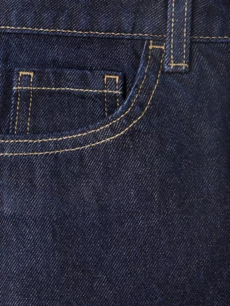 Jeansy straight fit z bawełny Dzieci 12 MANGO KIDS niebieski