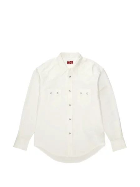 Cămașă Fortela din țesătură twill alb