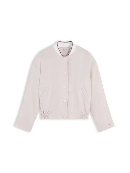 TOMMY HILFIGER Přechodná bunda režná bílá