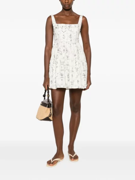 Rochie mini Agua By Agua Bendita alb