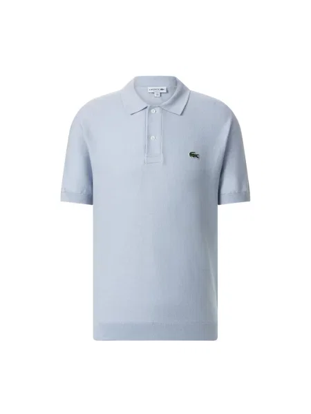 Lacoste Koszulki Mężczyzna M Koszulka Polo z Krótkim Rękawem niebieski