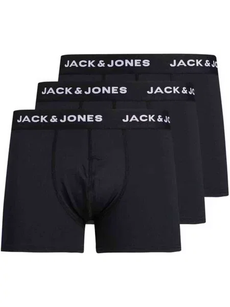 JACK & JONES Boxerky / biela čierna