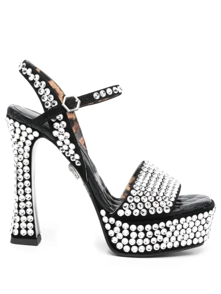 Sandale Philipp Plein de cristal negru