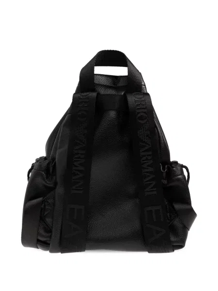 Раница Ea7 Emporio Armani с автограф с връзки черно