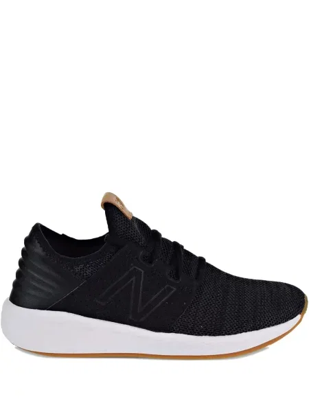 Papuci New Balance din piele de căprioară negru