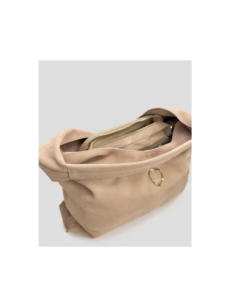 Torebka hobo Blauer zamszowa brązowa