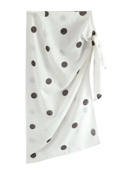 Next Fustă maro închis alb