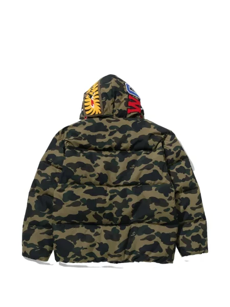 Geacă A Bathing Ape® cu imagine cu model camuflaj verde