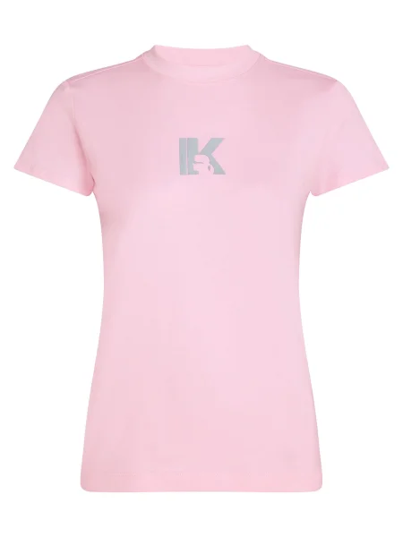 KARL LAGERFELD JEANS Tricou argintiu / roz gri